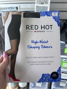SPANX Red Hot Shaping Sheers in Very Black
